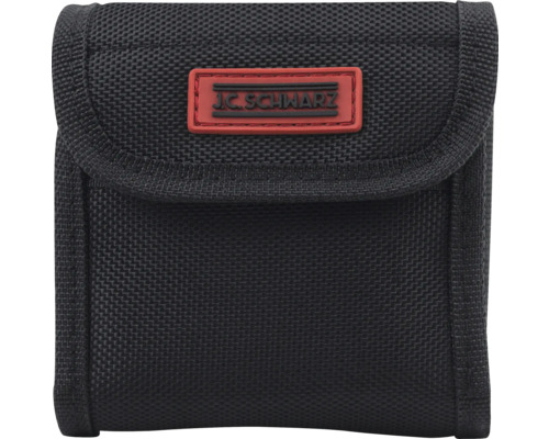 Zwarte gereedschapstas met J.C. Schwarz logo