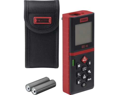 Laserafstandsmeter met tas en batterijen