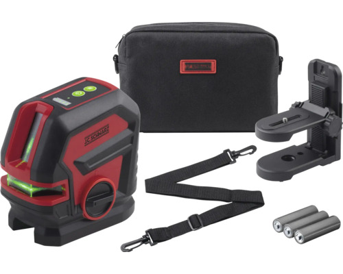 JC Schwarz lijnlaser met accessoires zoals tas, houder, draagriem en batterijen