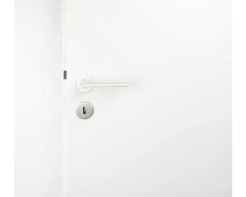 Witte binnendeur met deurklink en slot