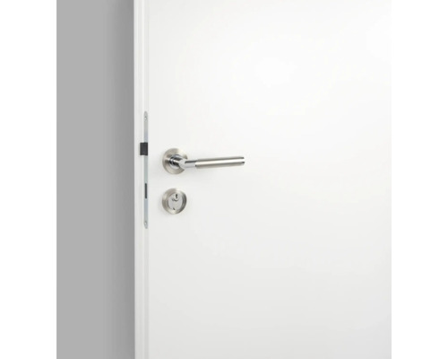 Witte deur met deurklink en slot