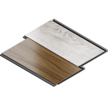 Twee vinyl vloerpanelen met klikverbinding