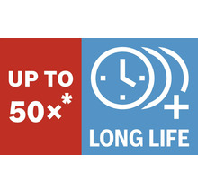 Tot 50 keer langere levensduur