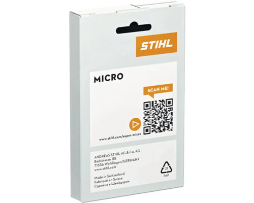 Verpakking van een Stihl Micro product