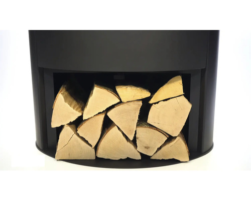 Houtopslag met brandhout