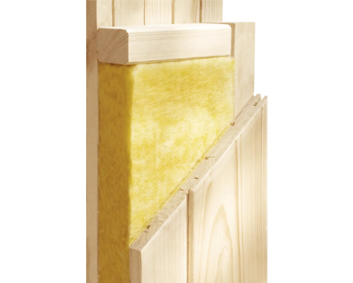 Houten constructie met isolatiemateriaal en houten panelen