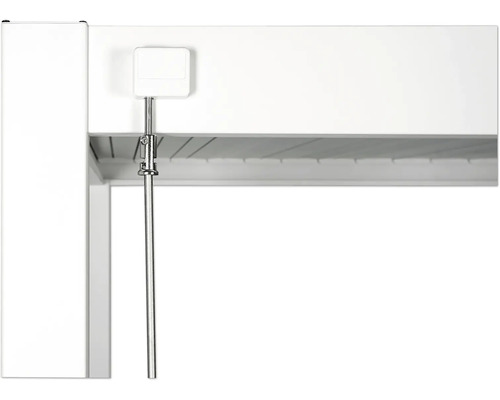 Detailweergave van een rolgordijn met bedieningselementen