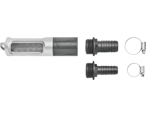 Gardena aanzuigfilter met terugslagklep inclusief slangaansluitstukken en slangklemmen