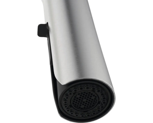 Detail van de uitloop van een keukenkraan