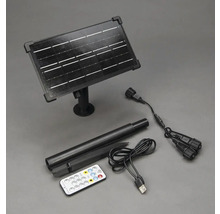 Zonnepaneel, grondspies, kabels en afstandsbediening