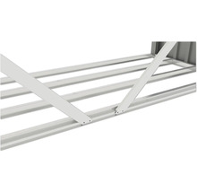 Metalen frame structuur voor een tuinhuis