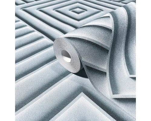 Behangrol met geometrisch vierkant patroon