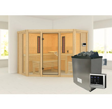 Sauna met saunakachel en bediening