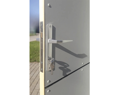 Deur met slot en sleutel