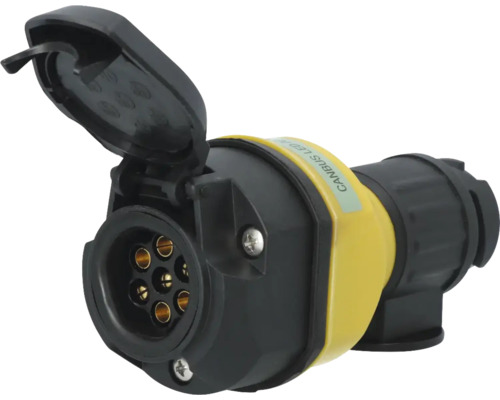 Stopcontact met zevenpolige stekker voor aanhanger