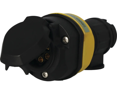 Contactdoos met klapdeksel voor aanhangeraansluiting