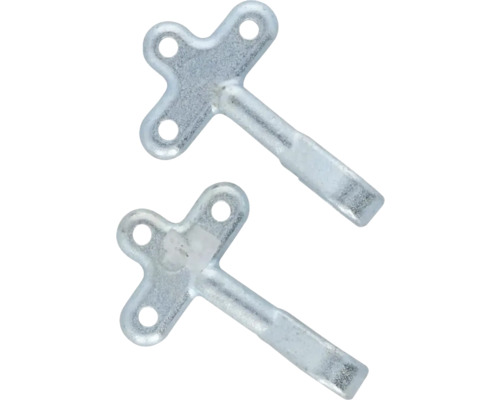 Radiatorsleutel van metaal, 2 stuks