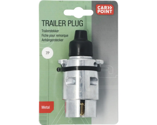 Metalen aanhangerstekker 7-polig