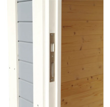 Detailopname van een deur met slotkast