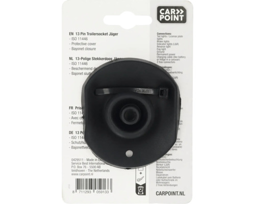 13-polige aanhangerstekkerdoos Jäger met beschermkap en bajonetsluiting