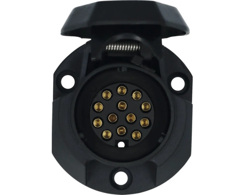 13-polige aanhangerstekkerdoos met klapdeksel