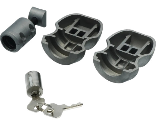 Vergrendelingscilinder met sleutel en bevestigingsmateriaal