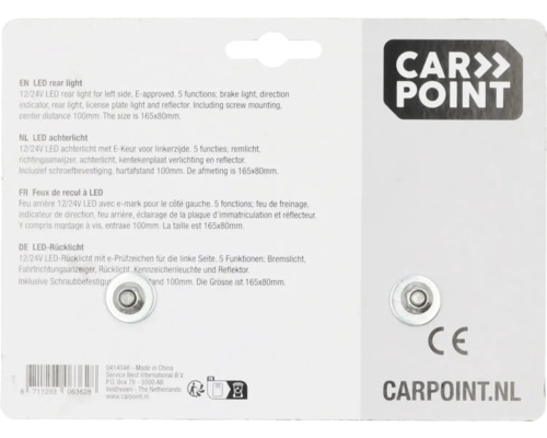 Carpoint LED achterlicht voor de linkerzijde, 12/24V
