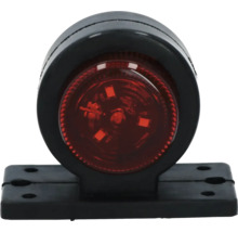Ronde LED-achterlicht met zwarte behuizing
