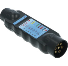 Aanhanger tester voor het controleren van de elektrische aansluitingen tussen het trekkende voertuig en de aanhanger.
