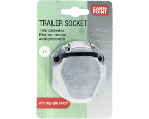 Aanhangerstekkerdoos met mistlamp schakelaar
