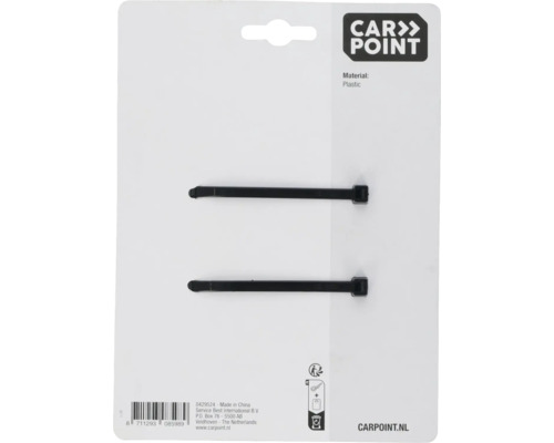 Carpoint kabelbinders van kunststof, twee stuks