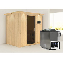Sauna met saunakachel en bediening