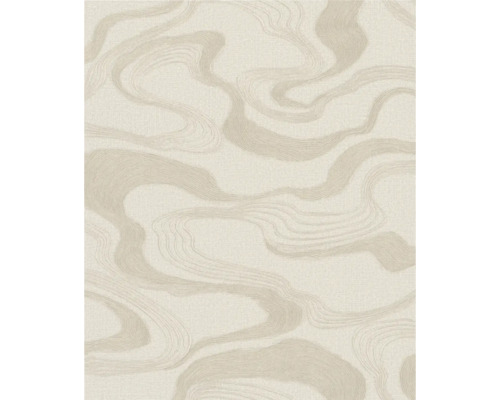 MARBURG Vliesbehang 34535 Kumano abstract beige Behang met abstract golfpatroon