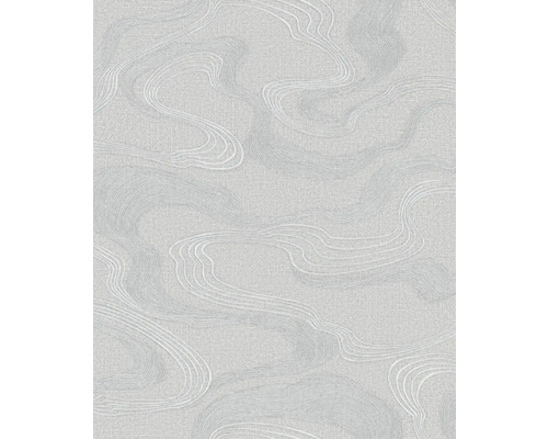 MARBURG Vliesbehang 34536 Kumano abstract grijs Behang met golvend patroon