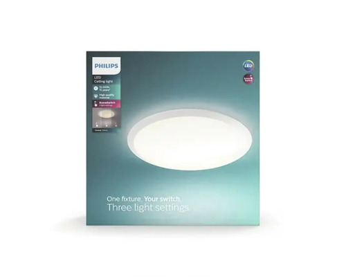 Verpakking van een Philips LED plafondlamp
