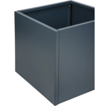 Rechthoekige plantenbak van metaal