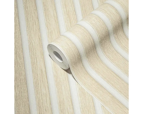 Behangrol met houten streepjespatroon