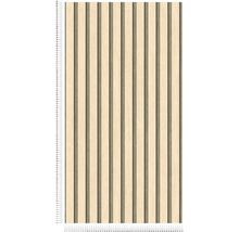 Houten paneel met verticale lamellen voor wandbekleding