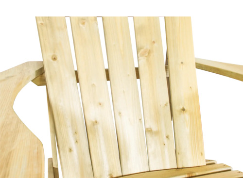 Detail van een houten tuinstoel