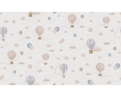 Behang met ballonnen en wolkenmotief