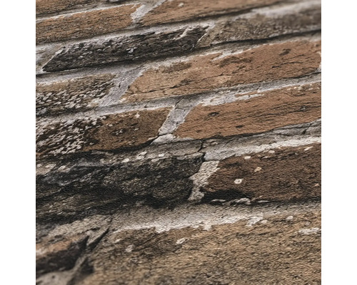 Close-up van een gestructureerd bakstenen behang