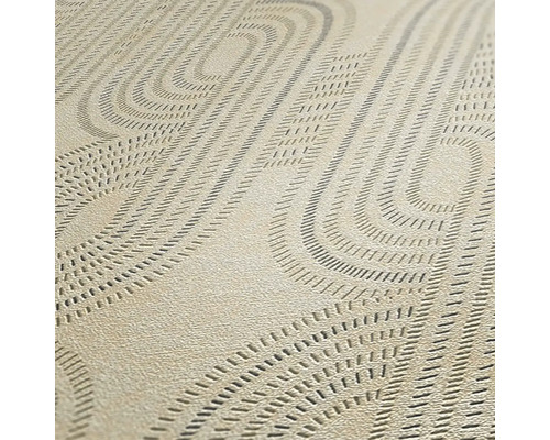 Detailweergave van een behang met een grafisch patroon