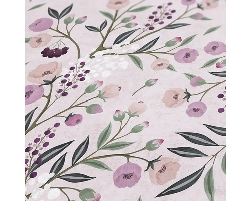 Close-up van een stof met een bloemmotief