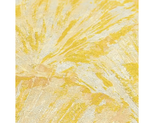 Geel structuurbehang met abstract patroon