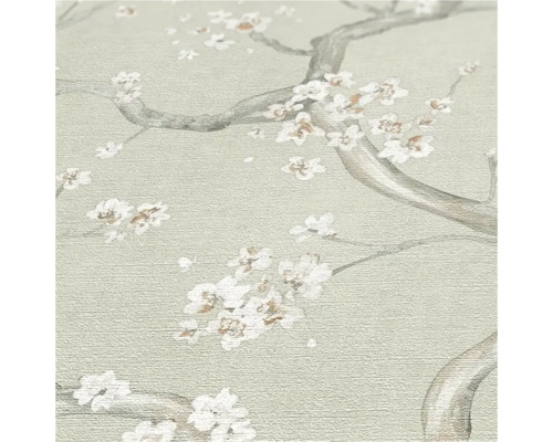 Close-up van een behang met bloemmotief voor wanddecoratie