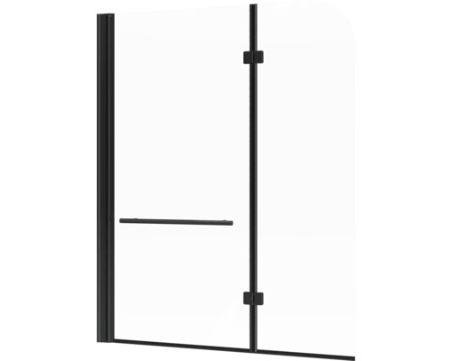 Zwarte douchecabinedeur met handgreep