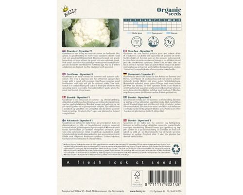 Buzzy Organic Bloemkool Skywalker F1 zaadverpakking
