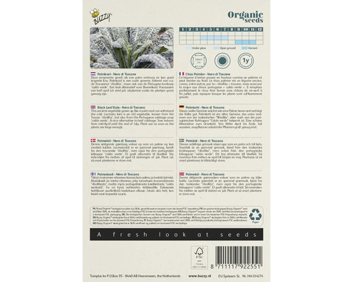 Biologisch zaad palmkool Nero di Toscana