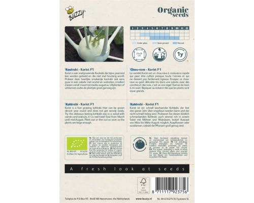 Zaadverpakking Koolrabi Korist F1