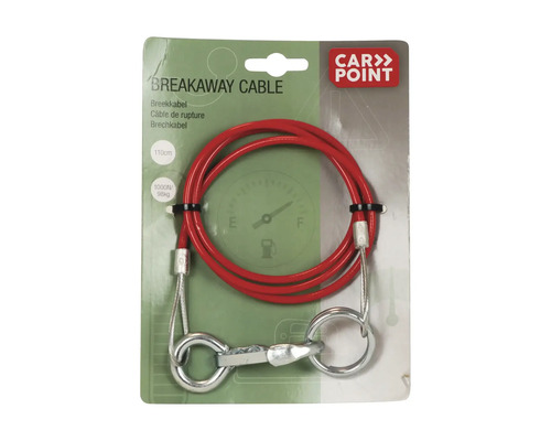Breekkabel voor aanhanger, 110 cm lang
